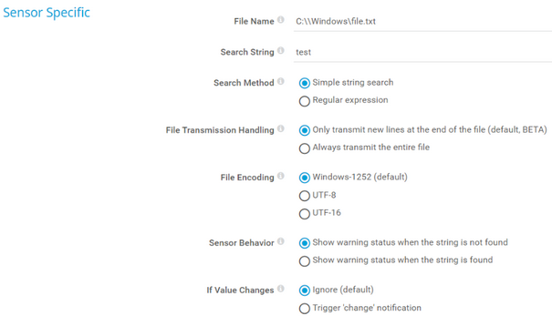 Sensor Specific